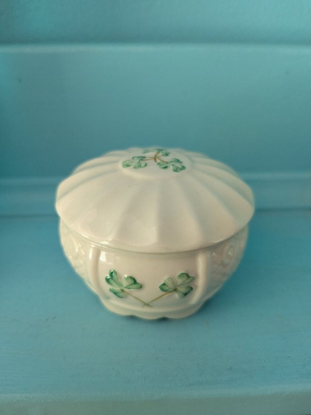 Belleek Jewelry Box with Lid